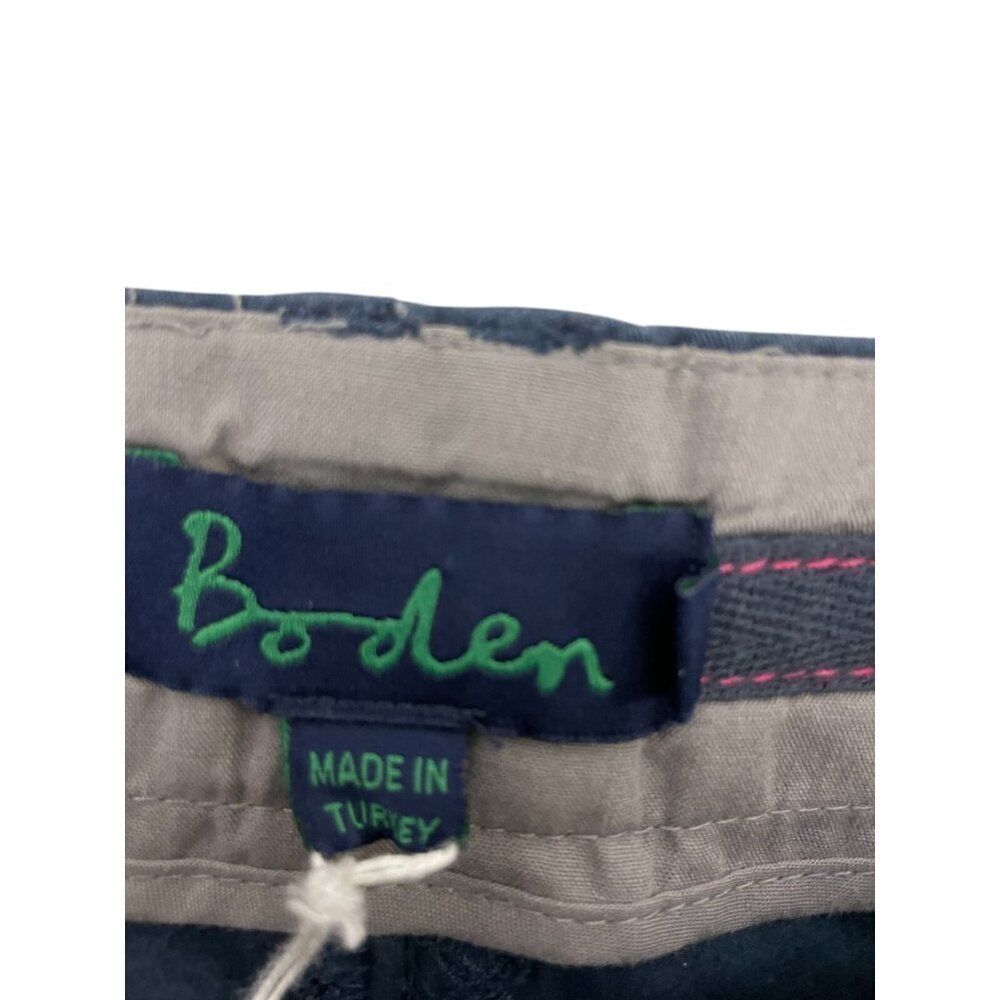 Boden Womens Pants chinos Blue UK 14 US 10 Bootcut Leg Stretch Flat Front NWT - Picture 5 of 16